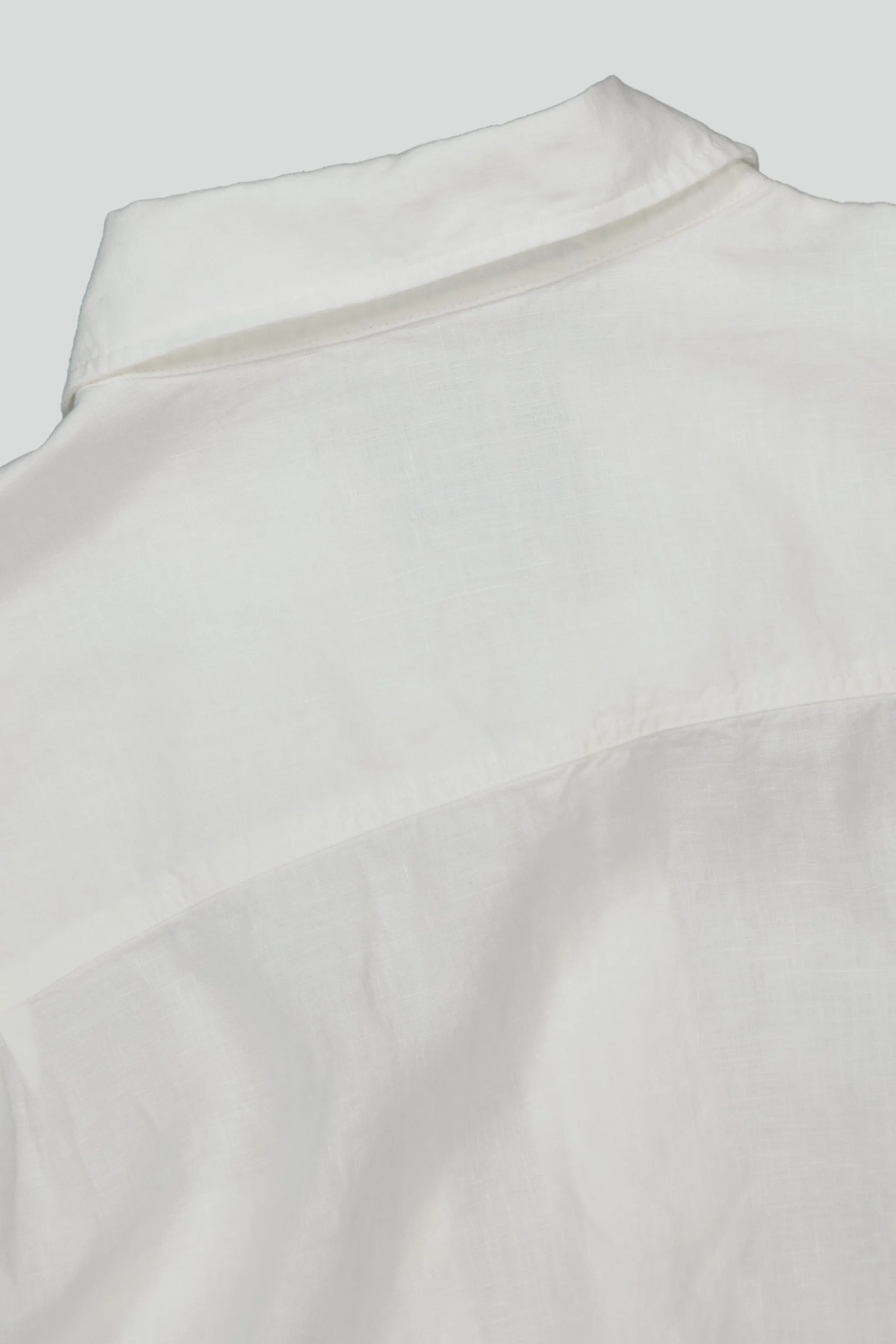 NN07 Adwin 5706 Linen LS Shirt in White