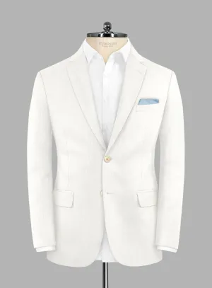 Noble Ivory Wool Silk Linen Jacket