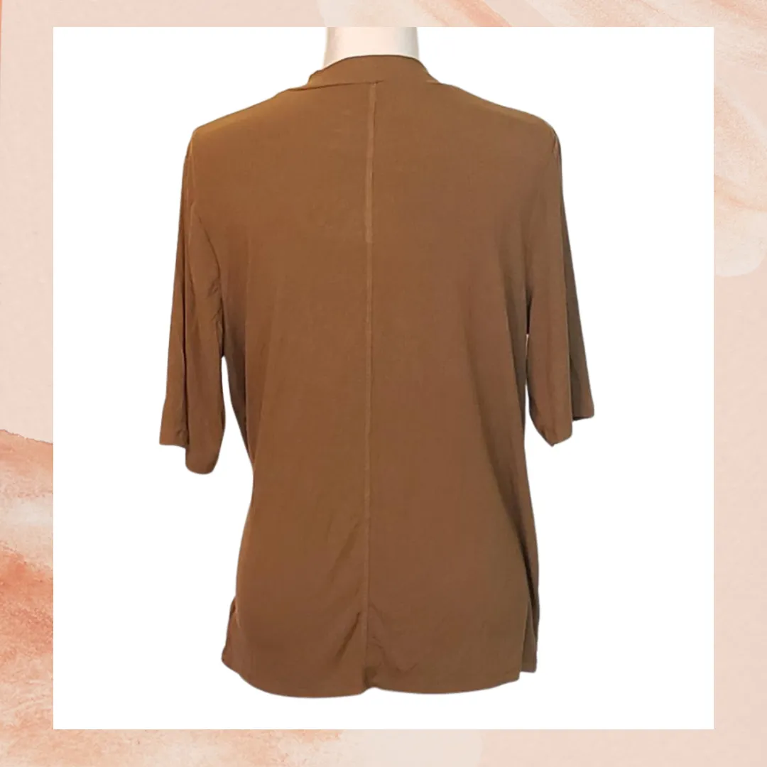 Olive Soft Ribbed Tee XXL