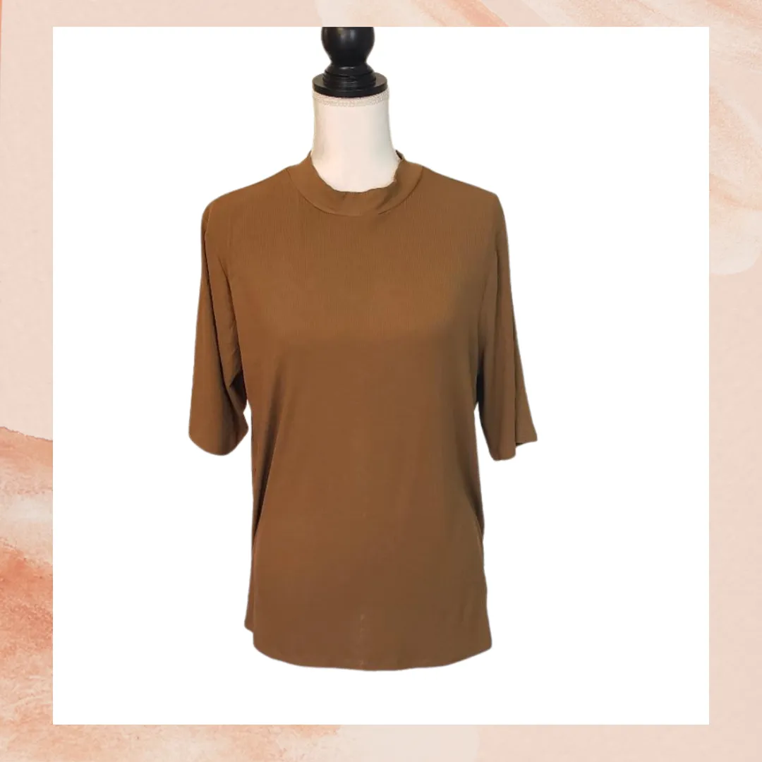 Olive Soft Ribbed Tee XXL