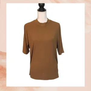 Olive Soft Ribbed Tee XXL