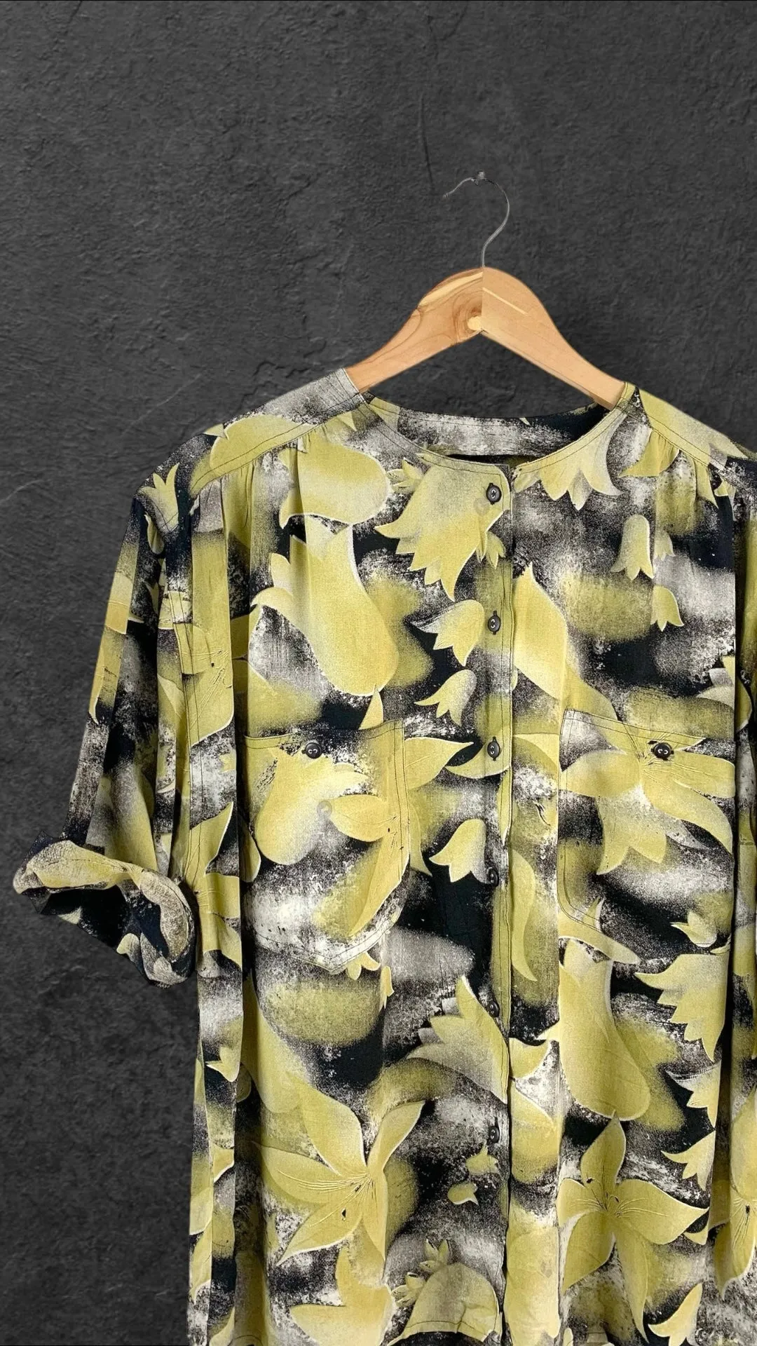 OTTO KERN BUTTON UP VINTAGE SHIRT - UK 14