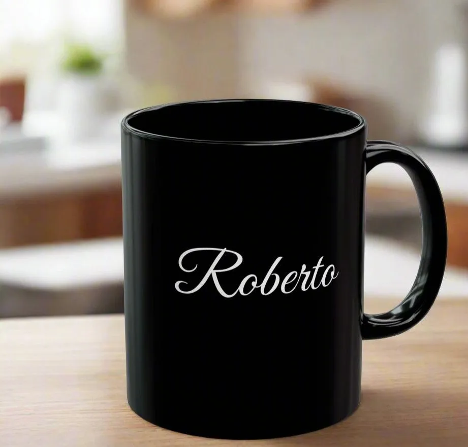 Personalized "100 % Boricua" Sports-car Black Mug 11oz -Puerto Rico flag -