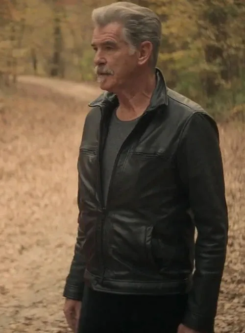 PIERCE BROSNAN THE OUT LAWS LEATHER JACKET