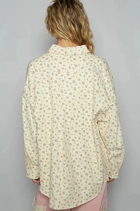 Pol Clothing Inc. Debbi Collar Neck Top  Vintage-Inspired & Effortlessly Chic