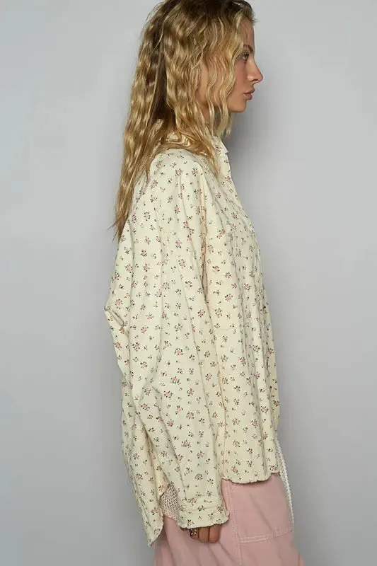Pol Clothing Inc. Debbi Collar Neck Top  Vintage-Inspired & Effortlessly Chic