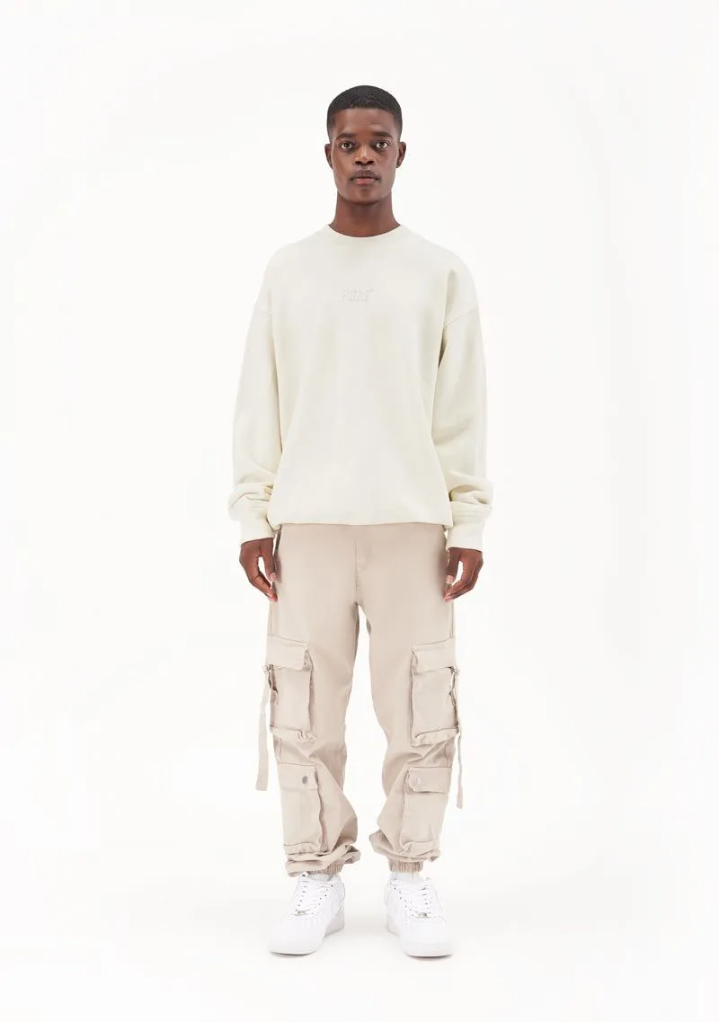 Pure Cream Plain Sweater