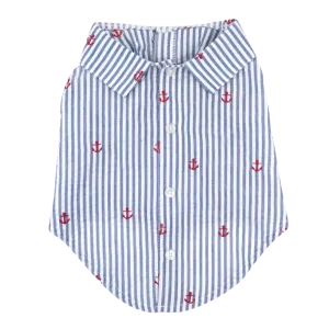 Shirt | Navy Stripe Anchors