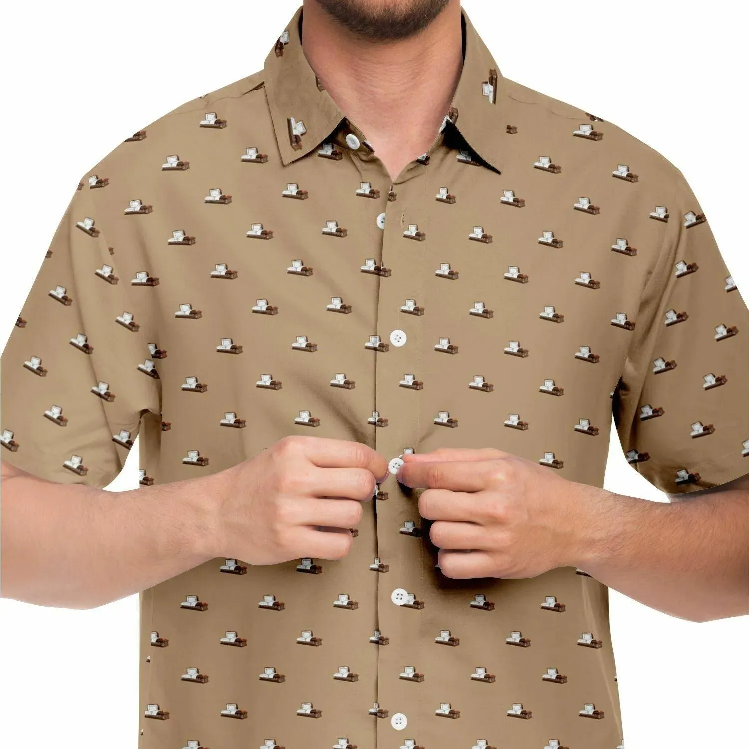 Subtle-Tee Brown Casket on Light Brown