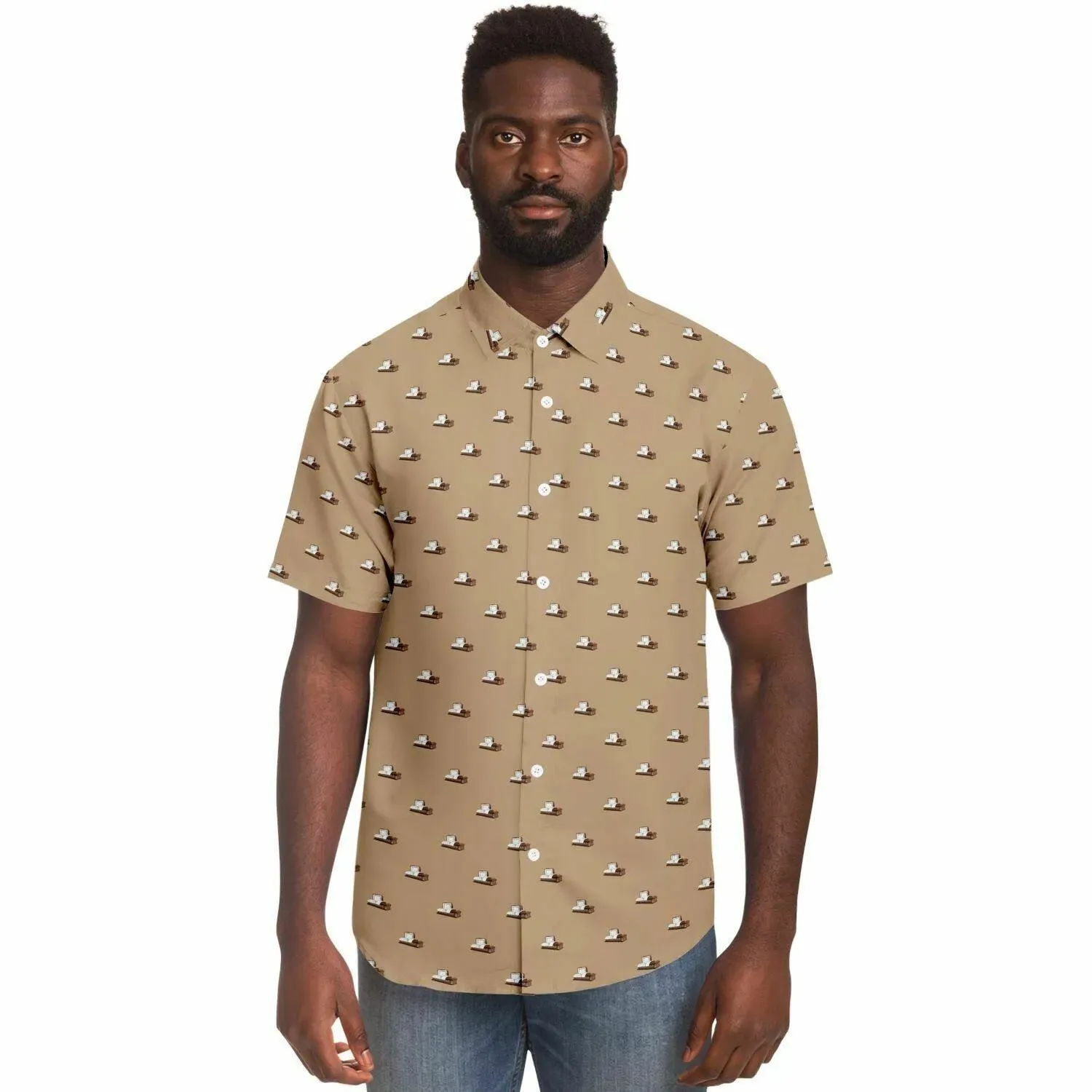 Subtle-Tee Brown Casket on Light Brown