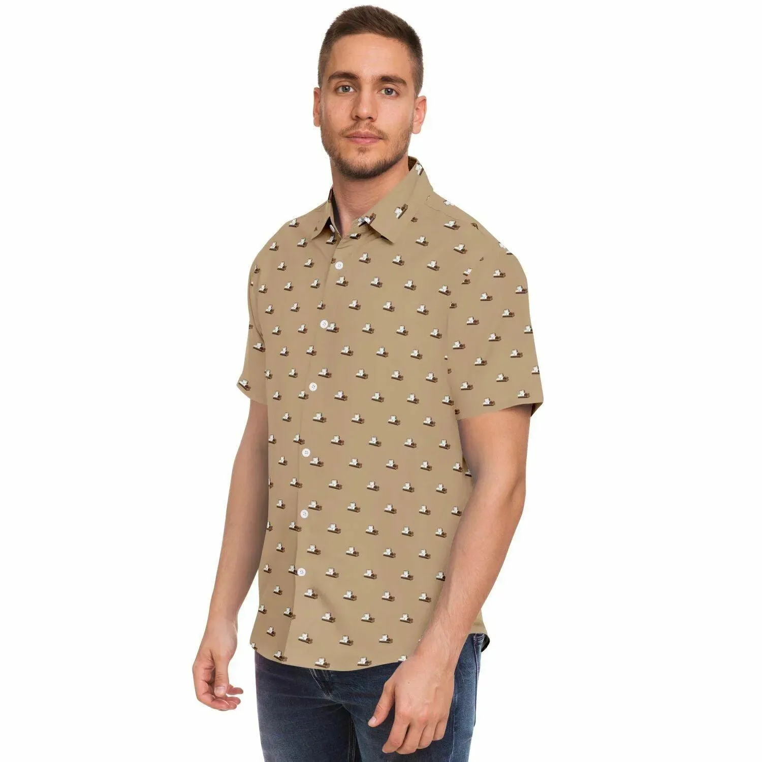 Subtle-Tee Brown Casket on Light Brown