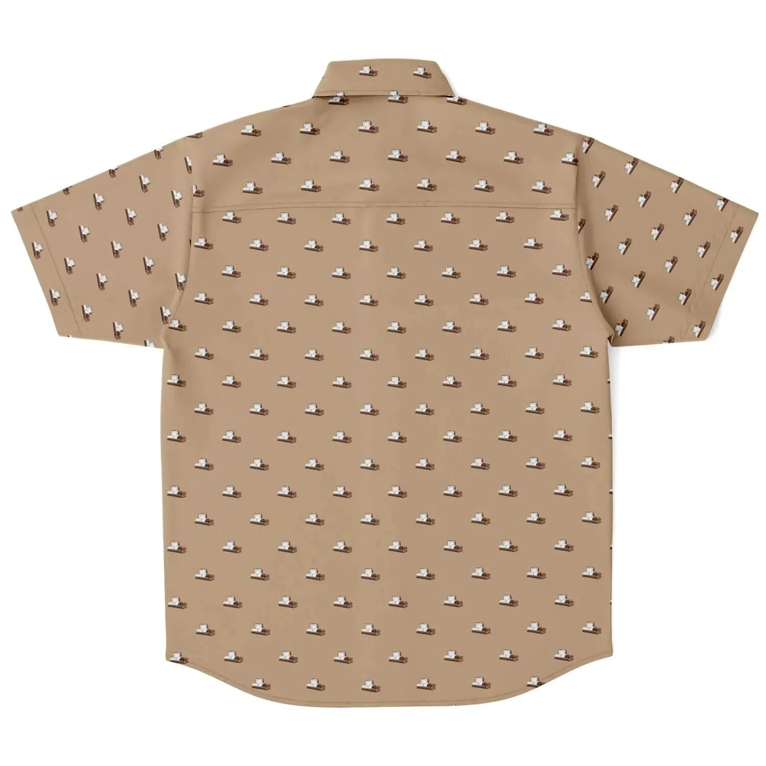 Subtle-Tee Brown Casket on Light Brown