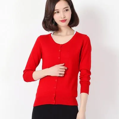 Sweater Women Cardigan Matching Slim Look All-Matching Short - Outerwear