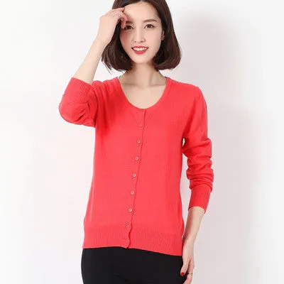 Sweater Women Cardigan Matching Slim Look All-Matching Short - Outerwear