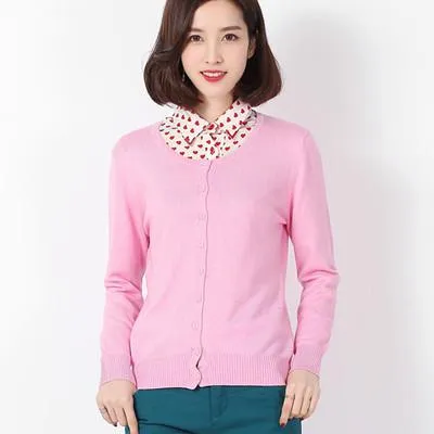 Sweater Women Cardigan Matching Slim Look All-Matching Short - Outerwear