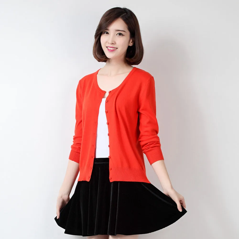 Sweater Women Cardigan Matching Slim Look All-Matching Short - Outerwear