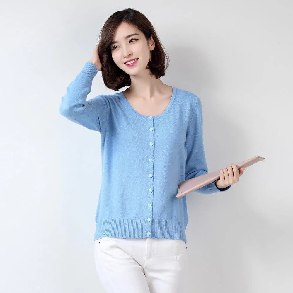 Sweater Women Cardigan Matching Slim Look All-Matching Short - Outerwear