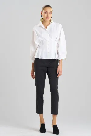Techno Poplin Pleated Shirt