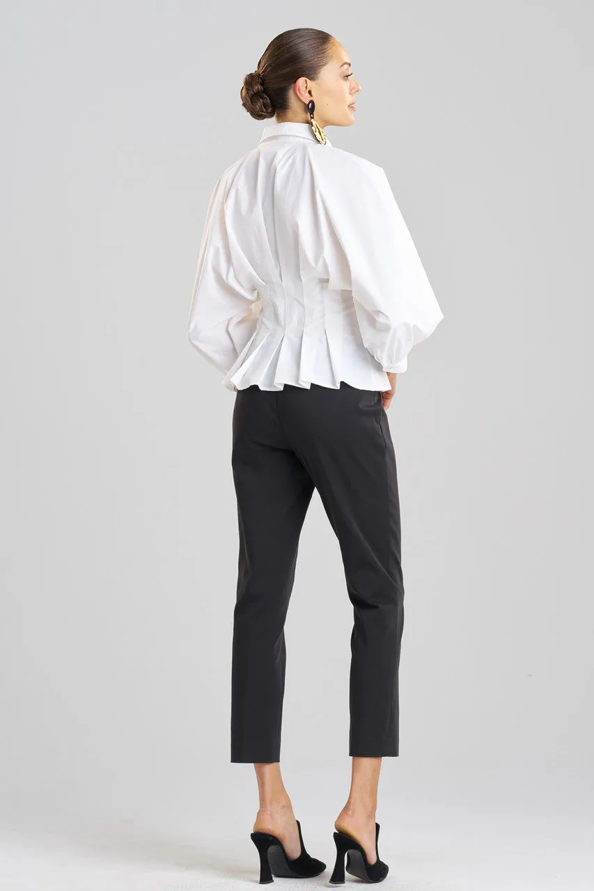 Techno Poplin Pleated Shirt