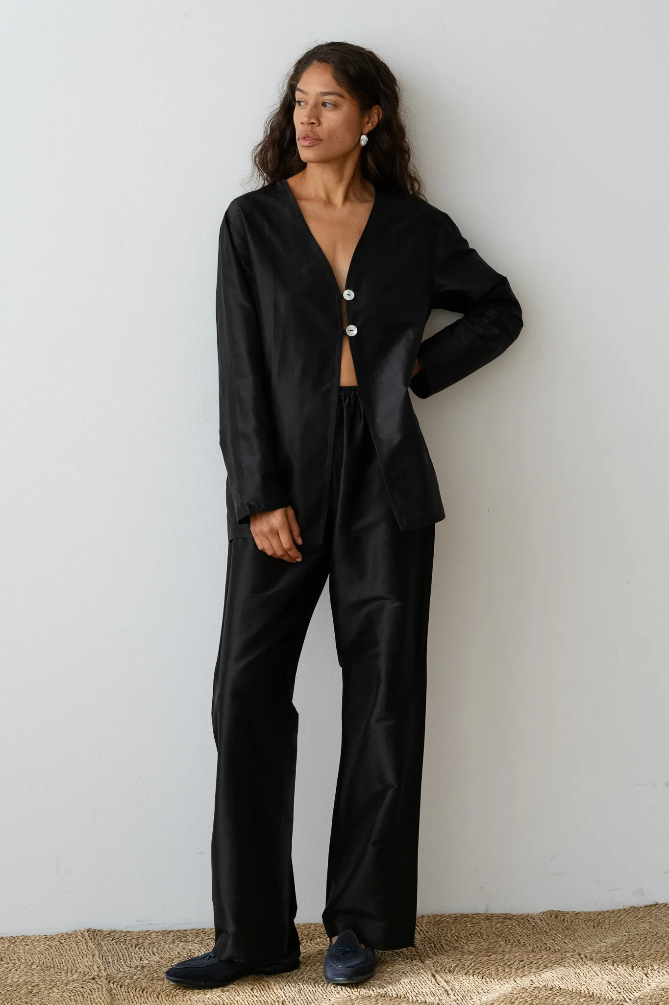 The Taffeta Split Top