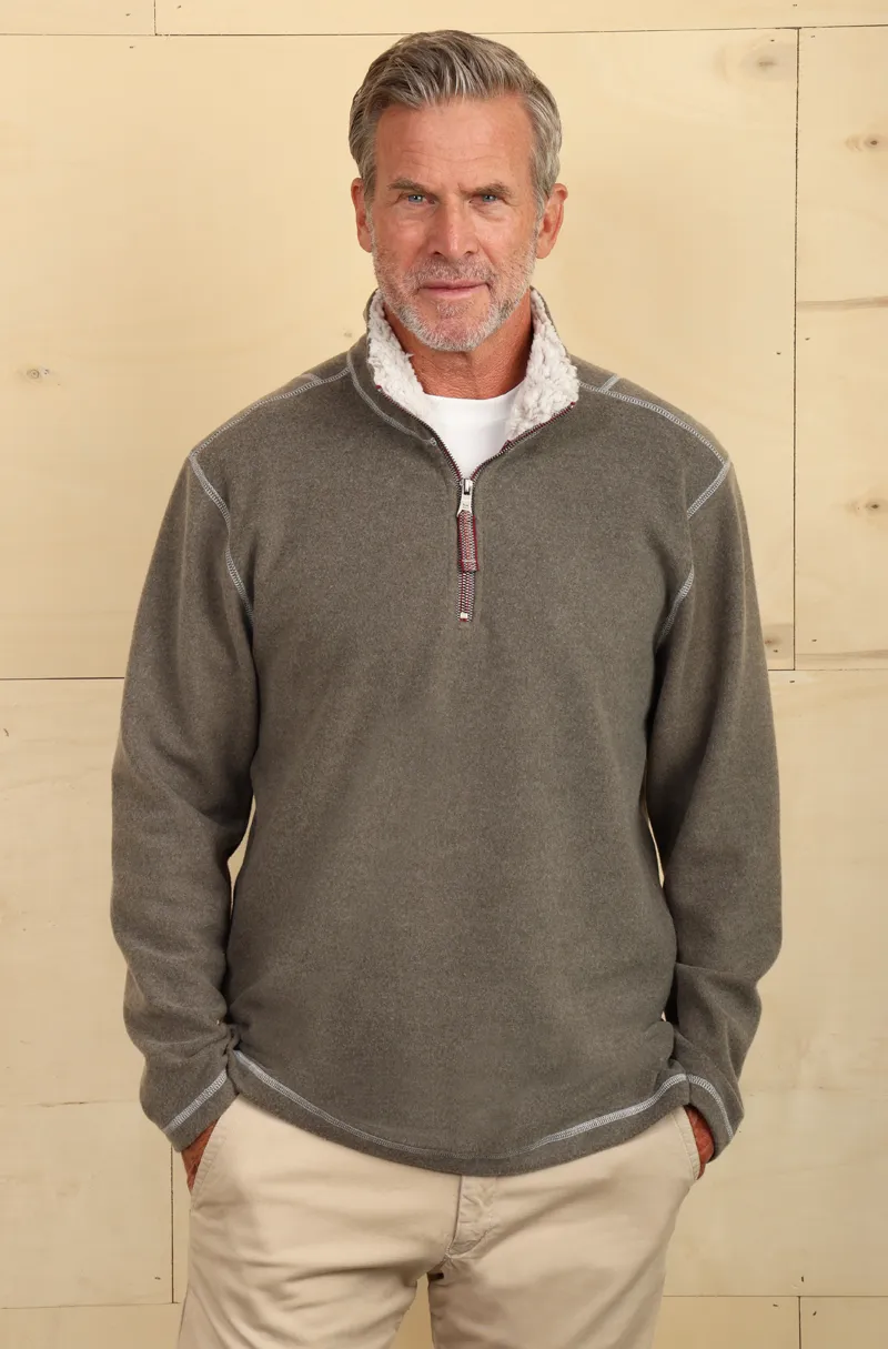 True Grit Melange Fleece Pullover