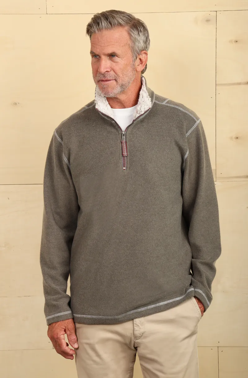 True Grit Melange Fleece Pullover