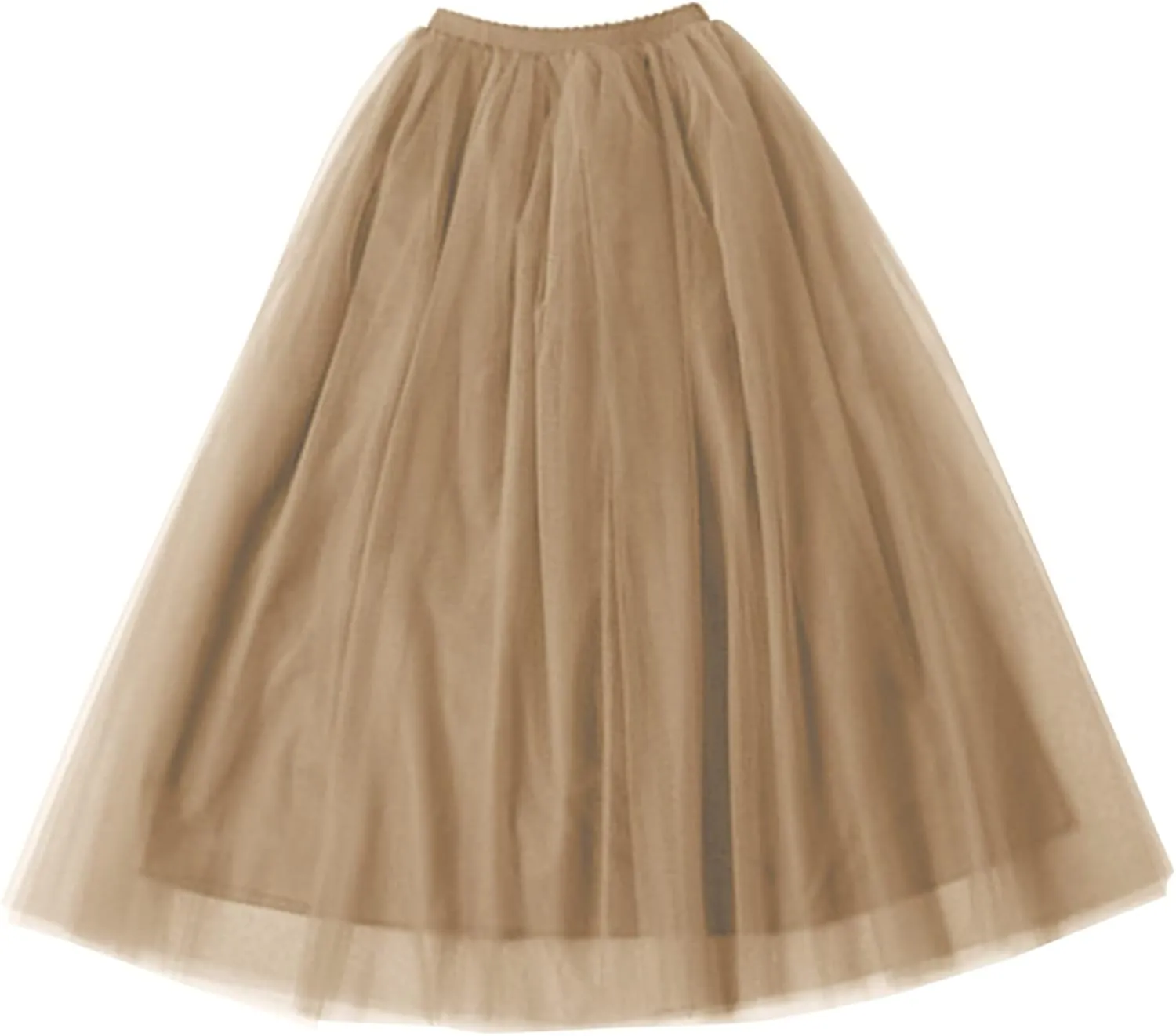 Tulle Tutu Skirt for Women Womens Long Tutu Skirts Pleated Princess Midi Skirts Adult Tutu Dancing Party Evening