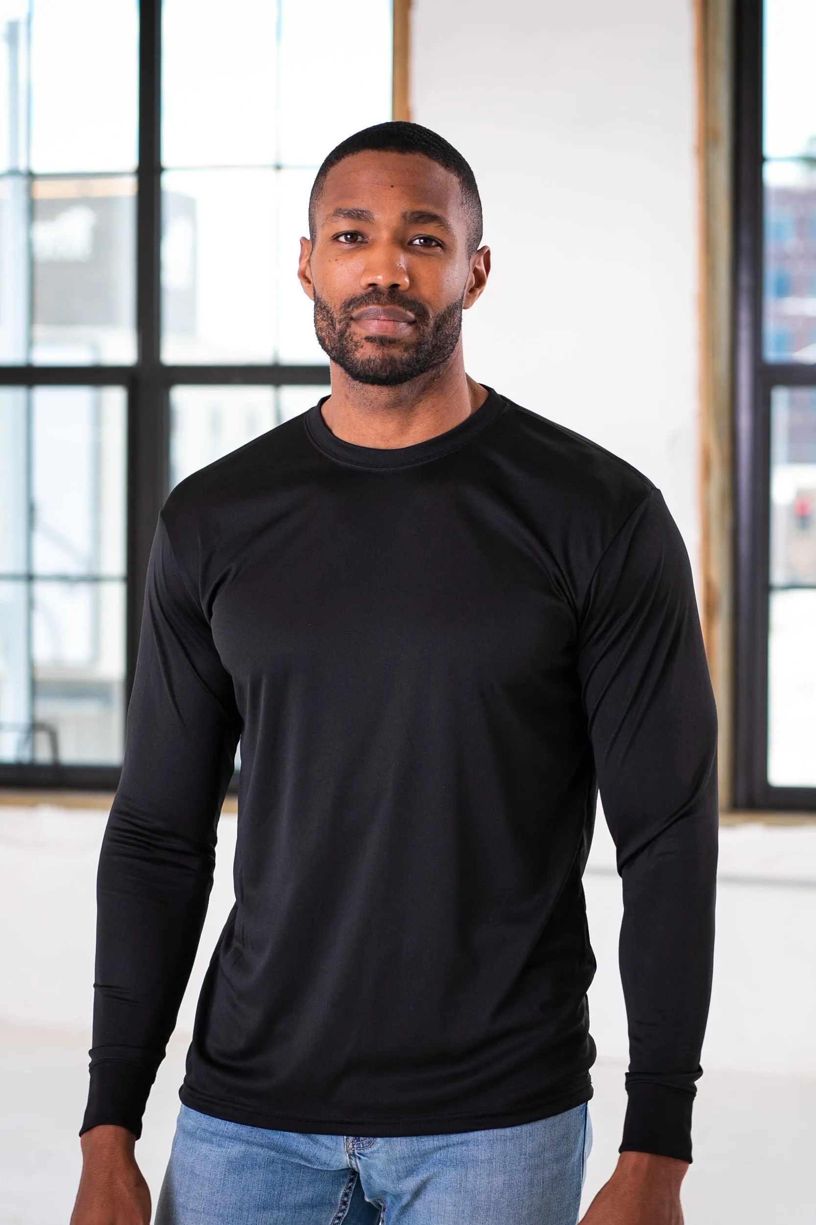 Unisex Polyester Long Sleeve Tee