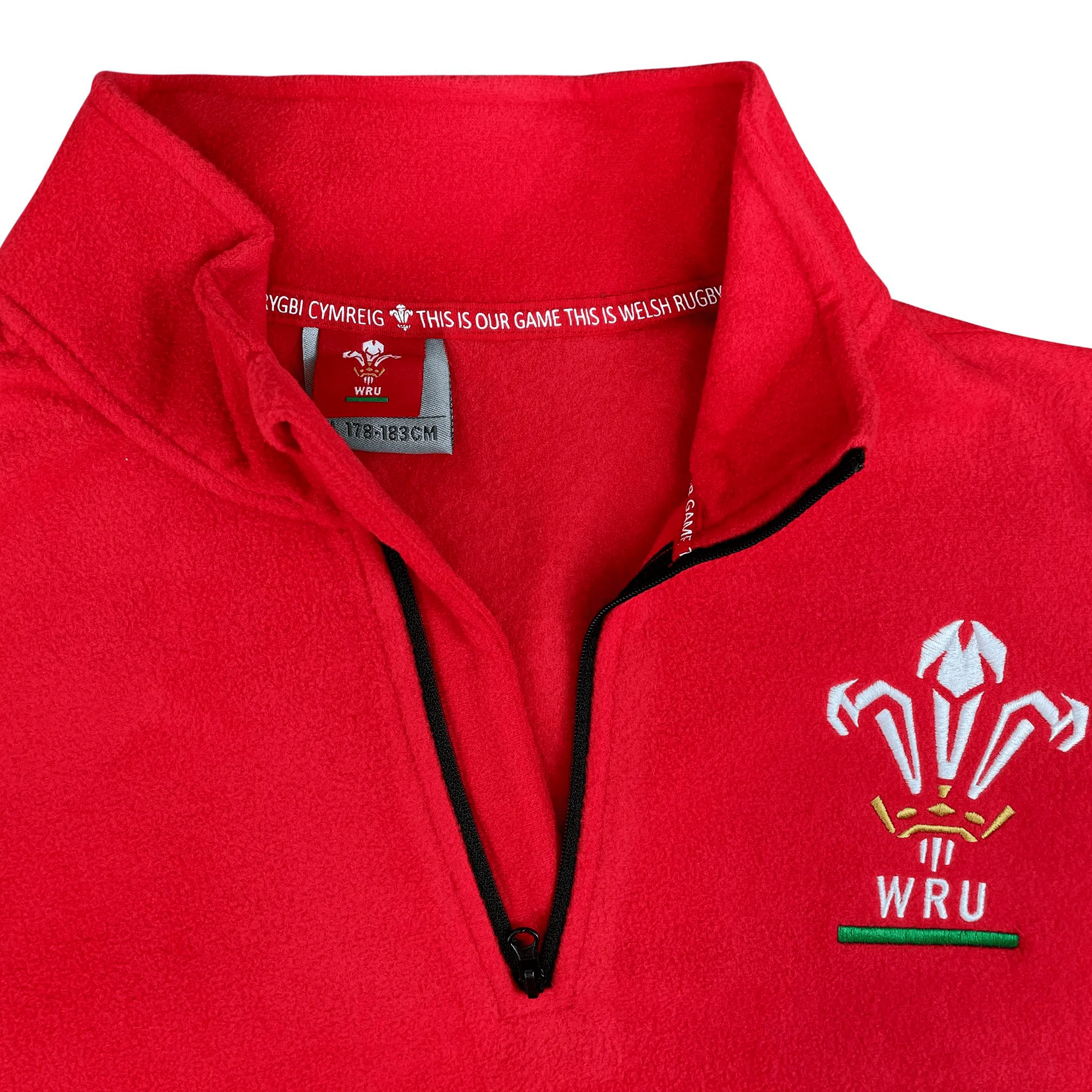 Wales Rugby Union 1/4 Zip Fleece Top