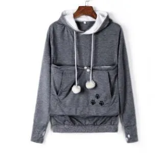Warm Hoodies with Pet Cuddle Pouch