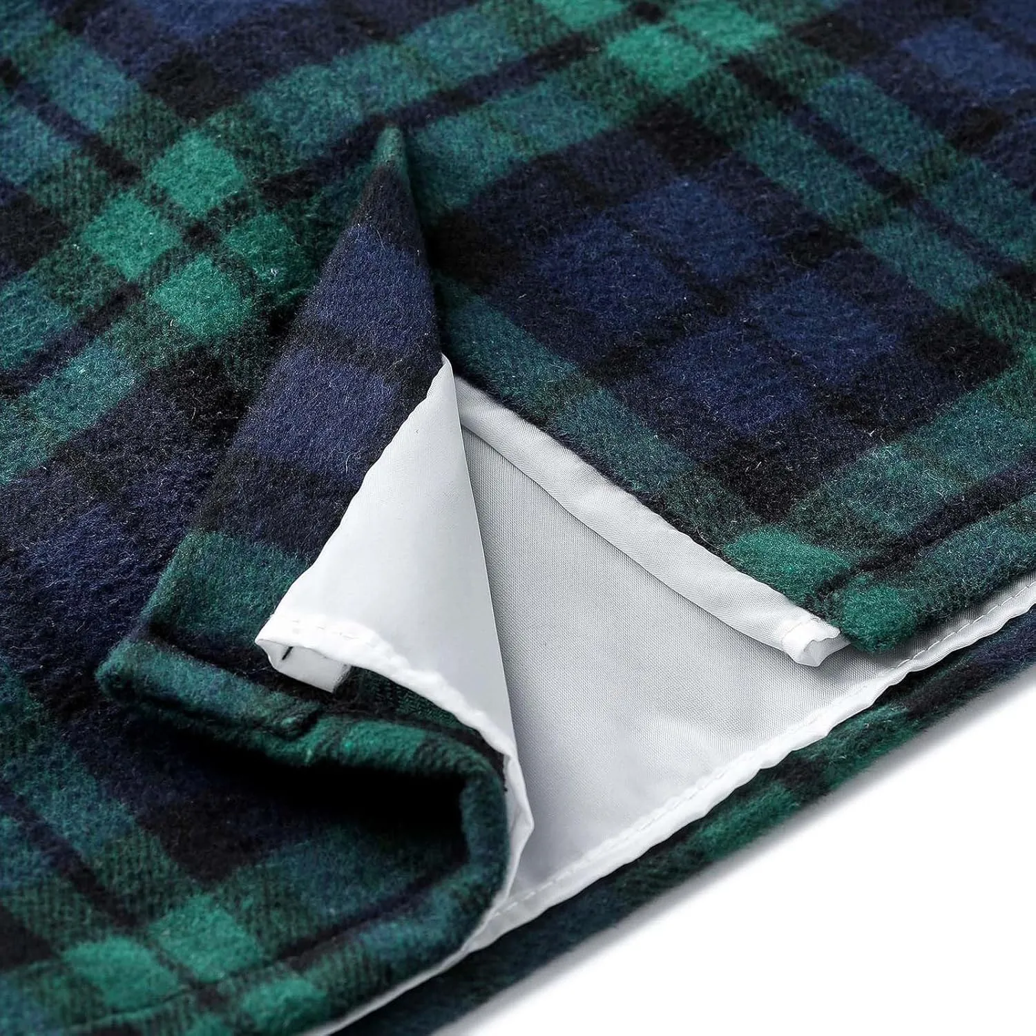 Women's Midi Wool Pencil Skirt Knee Length Elastic Waist Skirt Plaid Work Business Mini Skirts with Slit Zipper